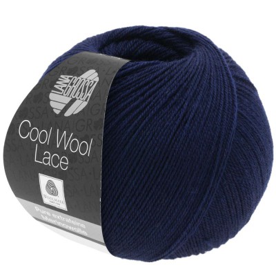 Lana Grossa Cool Wool Lace - 0023 Nachtblau