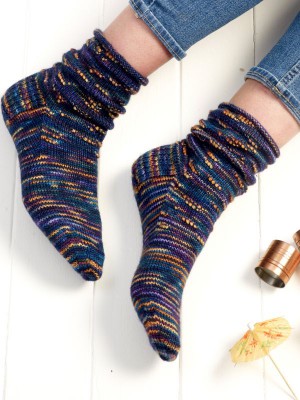 Manos Chi Chi Slouchy Socks in Alegria										