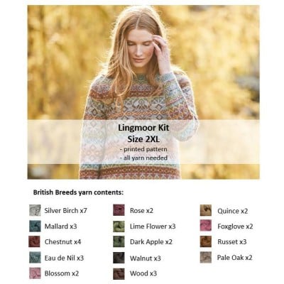 Marie Wallin Lingmoor Sweater Kit										 - Size 2XL - 132-137cm (52-54in)