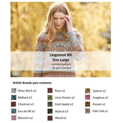 Marie Wallin Lingmoor Sweater Kit										 - Size L - 102-107cm (40-42in)
