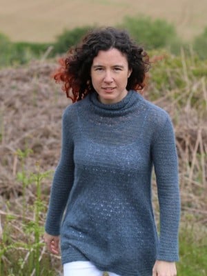 Knit Along Mithral By Carol Feller										 - Knit Along - Sweater With Cowl - Size 32 - 39 ins Bust