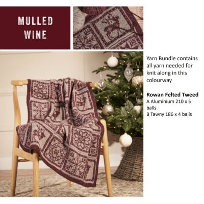 Rowan Midwinter Blanket Knit Along - Mulled Wine Yarn Bundle										 - Mulled Wine Colourway