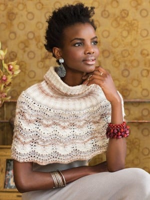Noro MAG14-25 High Neck Lace Capelet										