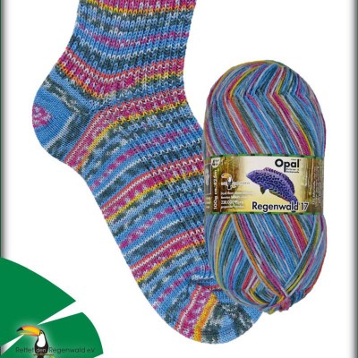Opal Rainforest 17 4 Ply Sock Yarn										 - 11091 Sven