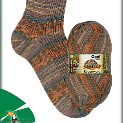 Opal Rainforest 17 4 Ply Sock Yarn - 11093 Thea