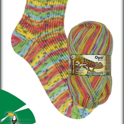 Opal Rainforest 17 4 Ply Sock Yarn - 11096 Ben
