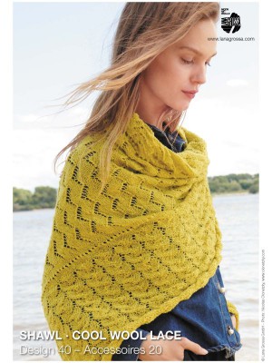 Lana Grossa - Accessoires 20 Design 40 Design - Cool Wool Lace Shawl										