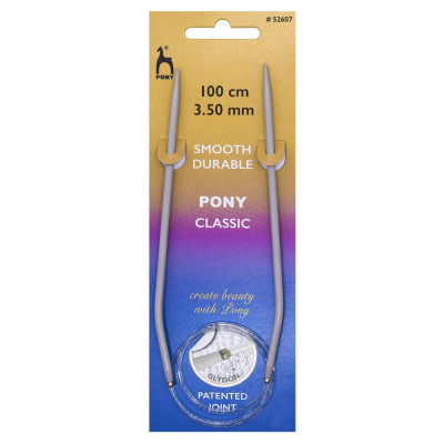 Pony Circular Knitting Needle 40in (100cm)										 - US 4