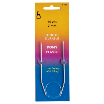 Pony Circular Knitting Needle 16in (40cm)										 - US 0 (2.00mm)