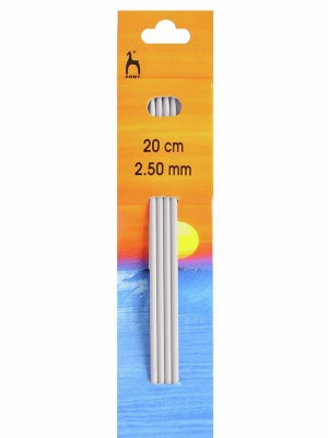 Pony Double Pointed Knitting Needles 8in (20cm)										 - US 1-2 (2.50mm)