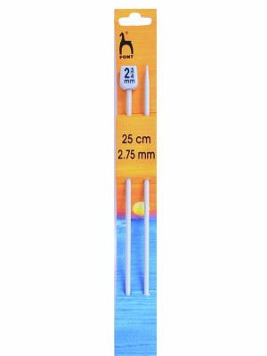 Pony Single Pointed Knitting Needles 10in (25cm) - US 2 (2.75mm)