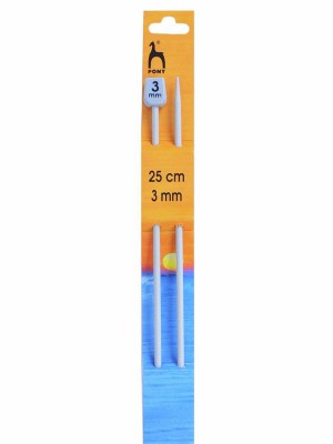 Pony Single Pointed Knitting Needles 10in (25cm)										 - US 2.5 (3.00mm)