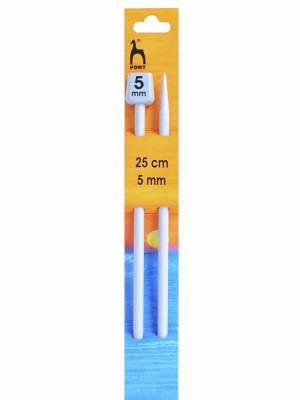 Pony Single Pointed Knitting Needles 10in (25cm)										 - US 8 (5.00mm)