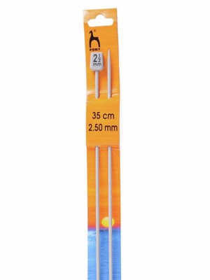 Pony Single Pointed Knitting Needles 14in (35cm)										 - US 1-2 (2.50mm)