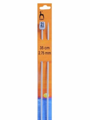 Pony Single Pointed Knitting Needles 14in (35cm)										 - US 2 (2.75mm)