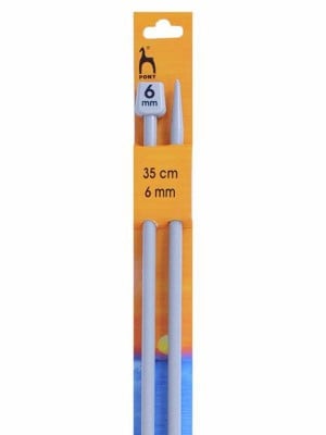 Pony Single Pointed Knitting Needles 14in (35cm) - US 10 (6.00mm)