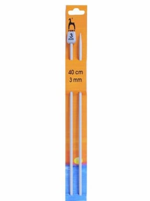 Pony Single Pointed Knitting Needles 16in (40cm) - US 2.5 (3.00mm)