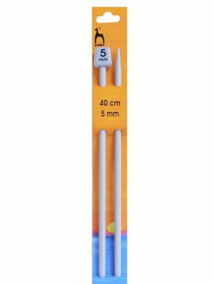 Pony Single Pointed Knitting Needles 16in (40cm) - US 8 (5.00mm)
