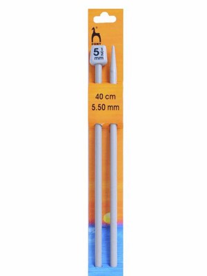 Pony Single Pointed Knitting Needles 16in (40cm) - US 9 (5.50mm)