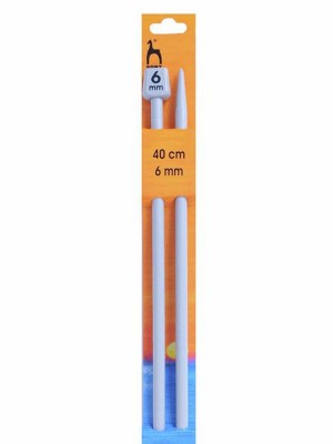 Pony Single Pointed Knitting Needles 16in (40cm) - US 10 (6.00mm)