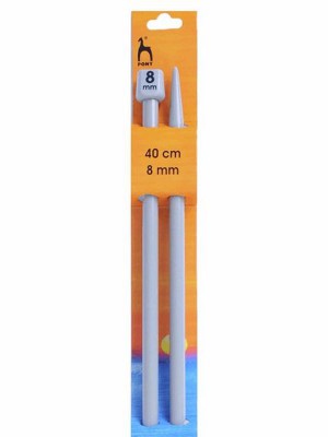 Pony Single Pointed Knitting Needles 16in (40cm) - US 11 (8.0mm)