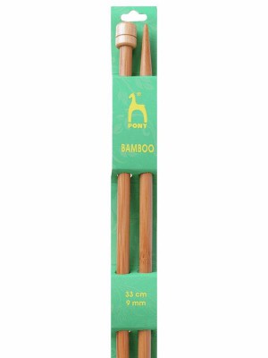 Pony Single Pointed Knitting Needles Bamboo 13in (33cm) - US 13 (9.0mm)