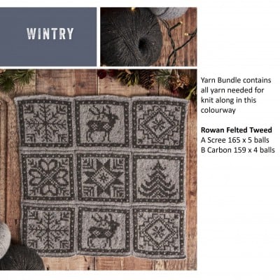 Rowan Midwinter Blanket Knit Along - Wintry Yarn Bundle										 - Wintry Colourway