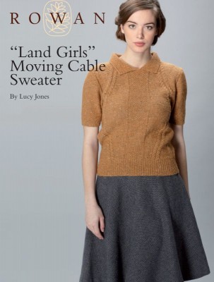 Rowan Land Girls Moving Cable Sweater										