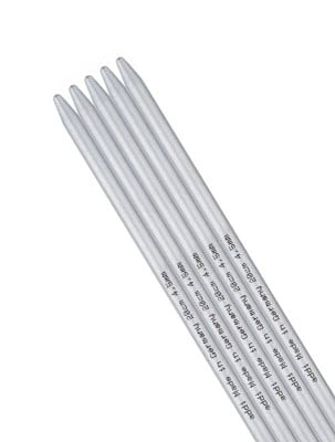 addi Aluminum Double Pointed Knitting Needles 8/9in (20/23cm)										 - US 3 (3.25mm)