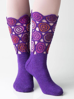 Regia R0237 Circle Patch Socks										