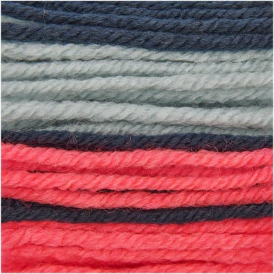 Rico Hooki Hooki Knotting Yarn Marbled 6.5cm										 - 100335 Ice Blue