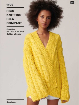 Rico KIC 1109 Cardigan in in Creative So Cool + So Soft Cotton Chunky										