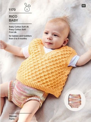 Rico KIC 1170 Baby Cotton Soft (Print) DK Slipover and Pants