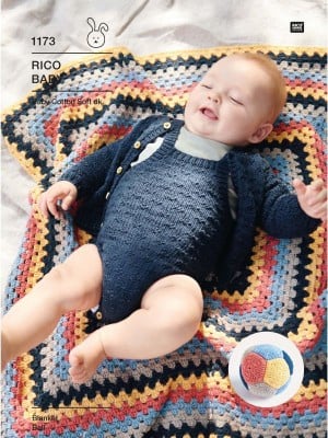 Rico KIC 1173 Baby Cotton Soft DK Blanket and Ball