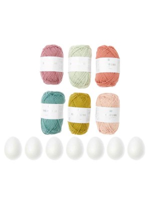 Rico Ricorumi Crochet Kit Easter Eggs										 - Earthy