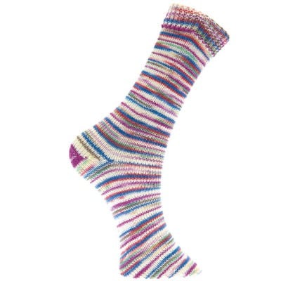 Rico Superba Bamboo 4 Ply Sock										 - 040 Red-Mint