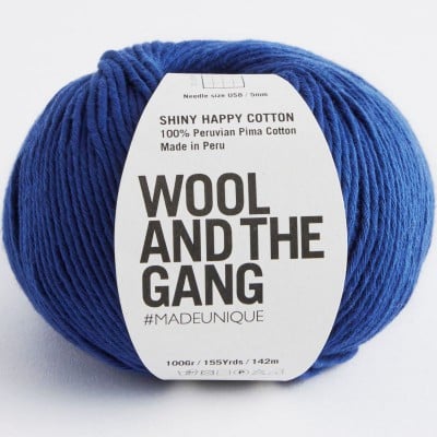 Wool and the Gang Shiny Happy Cotton - Cobalt Blue
