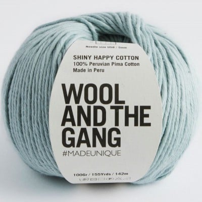 Wool and the Gang Shiny Happy Cotton - Duck Egg Blue