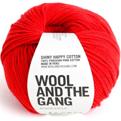 Wool and the Gang Shiny Happy Cotton - Lipstick Red