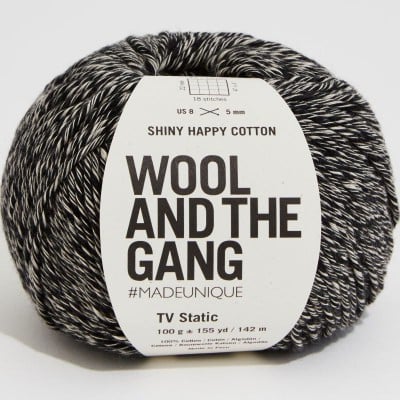 Wool and the Gang Shiny Happy Cotton - TV Static