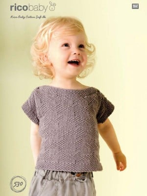 Rico KIC 530 Baby Textured Stitch Jumpers										