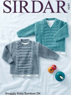 Sirdar 5297 Round & V Neck Sweaters