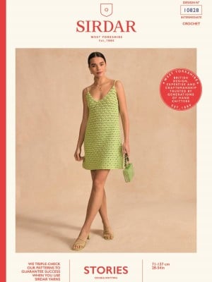 Sirdar Amalfi Coast 10828 Cocktail Hour Crochet Dress										
