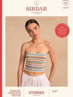 Sirdar Amalfi Coast 10831 Lace Me Up Tube Top										