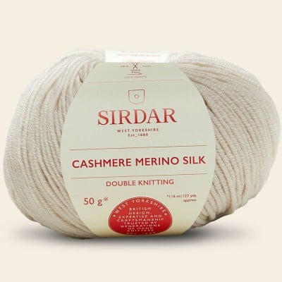 Sirdar Cashmere Merino Silk DK										 - 408 Mother of Pearl