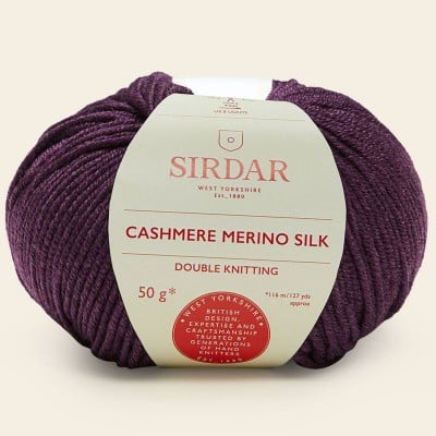 Sirdar Cashmere Merino Silk DK										 - 419 Downton Violet