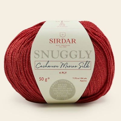 Sirdar Snuggly Cashmere Merino Silk 4 Ply - 310 Red Riding Hood