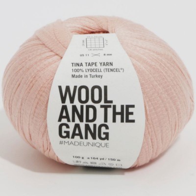 Wool and the Gang Tina Tape Yarn										 - Cameo Rose
