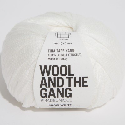 Wool and the Gang Tina Tape Yarn - Snow White