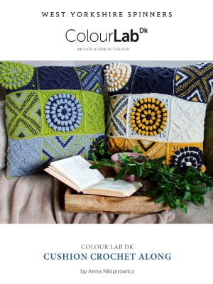 West Yorkshire Spinners Colour Lab Cushion CAL										